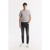 AVVA Erkek Gri Klasik Bel Eskitme Yıkama Elastan Rio Skinny Fit Jean Pantolon A42Y3512 - 34