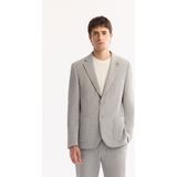 Avva Erkek Gri Mono Yaka Bi-Stretch Hafif Dokulu Blazer Comfort Slim Fit Ceket A52Y4003 - 54