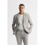 Avva Erkek Gri Mono Yaka Pamuklu Hafif Bi-Stretch Blazer Comfort Slim Fit Ceket A51Y4004