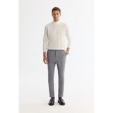 Avva Erkek Gri Yandan Cepli Dokulu Bi-Stretch Slim Fit Pantolon A42Y3211 - 33