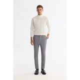 Avva Erkek Gri Yandan Cepli Dokulu Bi-Stretch Slim Fit Pantolon A42Y3211 - 34