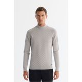 Avva Erkek Gri Yarım Yarım Balıkçı Yaka Soft Touch Triko Regular Fit Kazak A42Y5023 - XL