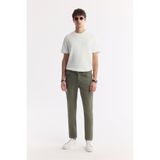 Avva Erkek Haki Eskitme Yıkamalı Esnek Berlin Slim Fit Jean Pantolon B003524