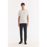 AVVA Erkek Haki Eskitme Yıkamalı Pamuklu Elastan Madrid Comfort Slim Fit Jean Pantolon A61Y3520 - 36