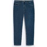 AVVA Erkek İndigo Klasik Bel Pamuklu Eskitme Yıkmalı Oslo Carrot Fit Jean Pantolon A51Y3552 - 33