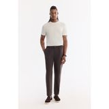 Avva Erkek Kahve Yanı Lastikli Tencel Karışımlı Relaxed Fit Pantolon A61Y3004