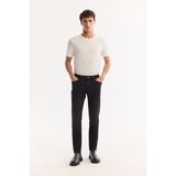 Avva Erkek Kahverengi Klasik Bel Pamuklu Eskitme Yıkamalı Berlin Slim Fit Jean Pantolon A52Y3501 - 32