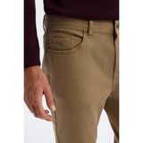 AVVA Erkek Kamel Klasik Bel Parça Boya Yıkamalı Elastan Berlin Slim Fit Jean Pantolon A42Y3500 - 30