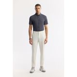 Avva Erkek Kırık Beyaz Beli Lastikli Bi-Stretch Teknik Kumaş Slim Fit Pantolon A51Y3077 - 32