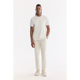 AVVA Erkek Kırık Beyaz Yanı Lastikli Kırışmaz Teknik Kumaş Slim Fit Chino Pantolon A61Y3077 - 31