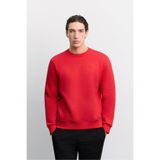 Avva Erkek Kırmızı Bisiklet Yaka 3 İplik Şardonlu -4 Dereceye Dayanıklı Regular Fit Sweatshirt A62Y1291