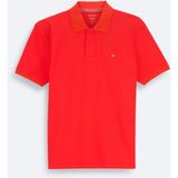 Avva Erkek Kırmızı Kıvrılmaz Polo Yaka %100 Pamuk Basic Regular Fit T-Shirt B001032 - XL
