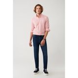 Avva Erkek Koyu Mavi Eskitme Yıkamalı Esnek Rio Skinny Fit Jean Pantolon B003510 - 31