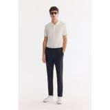Avva Erkek Lacivert Beli Lastikli Teknik Comfort Slim Fit Kumaş Pantolon A61Y3209