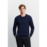 AVVA Erkek Lacivert Bisiklet Yaka Rayon Karışımlı Regular Fit Kazak B005026 - 2XL