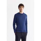 AVVA Erkek Lacivert Bisiklet Yaka Viskon Karışımlı Basic Triko Regular Fit Kazak B005021 - Açık Lacivert