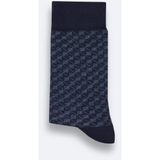 Avva Erkek Lacivert Desenli Bambu Soket Çorap A52Y8502 - Standart