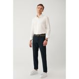 Avva Erkek Lacivert Eskitme Yıkamalı Berlin Slim Fit Jean Pantolon A41Y3510 - 32