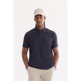 Avva Erkek Lacivert Kıvrılmaz Polo Yaka Kırışmaz Hızlı Kuruyan Teknik Kumaş Regular Fit T-Shirt A61Y1095
