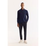 AVVA Erkek Lacivert Klasik Bel Bi-Stretch Kırışmayan Slim Fit Pantolon A52Y3209 - 31