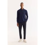 Avva Erkek Lacivert Klasik Bel Bi-Stretch Kırışmaz Slim Fit Pantolon A52Y3209