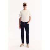AVVA Erkek Lacivert Klasik Bel Pamuklu Rins Yıkamalı Berlin Slim Fit Jean Pantolon A52Y3531 - 30