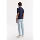 Avva Erkek Lacivert Polo Yaka Rayon Triko Regular Fit T-Shirt A51Y5046 - XS