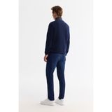 Avva Erkek Lacivert Regular Fit Soğuğa Dayanıklı Fermuarlı Dik Yaka Polar Sweatshirt A42Y1380