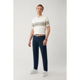 Avva Erkek Lacivert Slim Fit Klasik Bel 5 Cep Pantolon A41y3071