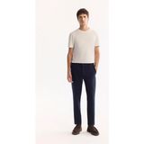 Avva Erkek Lacivert Viskon Karışımlı Kolay Ütülenen Çizgili Slim Fit Pantolon A52Y3006 - 31