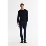 Avva Erkek Lacivert Yanı Lastikli Bi-Stretch Kolay Ütülenen Chino Slim Fit Pantolon B003037 - 31
