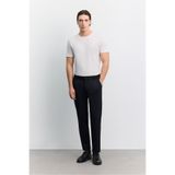Avva Erkek Lacivert Yanı Lastikli Viskon Karışımlı Slim Fit Pantolon A62Y3053