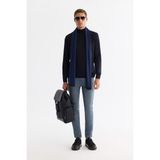 AVVA Erkek Mavi Klasik Bel Eskitme Yıkamalı Elastan Berlin Slim Fit Jean Pantolon A42Y3505 - 32