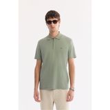 Avva Erkek Mint Kıvrılmaz Polo Yaka Fermuarlı %100 Pamuk Regular Fit T-Shirt A61Y1038