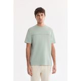 AVVA Erkek Mint Yeşil Bisiklet Baskılı Viskon Karışımlı Bi-Stretch İnterlok Regular Fit T-shirt A61Y1052 - XL
