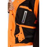 AVVA Erkek Neon Turuncu Kapüşonlu %100 Kaz Tüyü Su İtici Rüzgar Geçirmez -20 Dereceye Dayanıklı Comfort Fit Kayak Montu A42Y6123