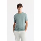 Avva Erkek Nil Yeşili Bisiklet Yaka Rayon Triko Regular Fit T-Shirt A51Y5004 - 2XL