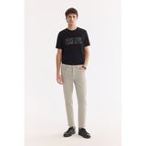 AVVA Erkek Nil Yeşili Pamuklu Elastan Roma Crop Slim Fit Jean Pantolon A61Y3522 - 32