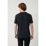 Avva Erkek Regular Fit Antrasit Bisiklet Yaka Bi-Stretch Soft Touch Basic T-Shirt B001031