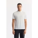 Avva Erkek Regular Fit Beyaz Kıvrılmaz Polo Yaka Teknik Kumaş T-Shirt A51Y1155