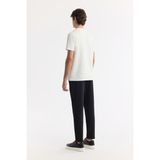 Avva Erkek Regular Fit Ekru Bisiklet Yaka Baskılı Bi-Stretch İnterlok T-Shirt A51Y1140