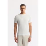 Avva Erkek Regular Fit Ekru Bisiklet Yaka Rayon Triko T-Shirt A51Y5005