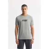Avva Erkek Regular Fit Gri Bisiklet Yaka Baskılı Rayon Soft Touch T-Shirt A51Y1031