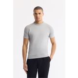 Avva Erkek Regular Fit Gri Bisiklet Yaka Rayon Triko T-Shirt A51Y5005