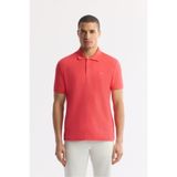 Avva Erkek Regular Fit Kırmızı Kıvrılmaz Polo Yaka %100 Pamuk Basic T-Shirt B001032