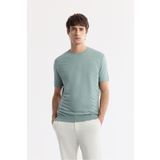 Avva Erkek Regular Fit Nil Yeşili Bisiklet Yaka Rayon Triko T-Shirt A51Y5004