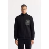 Avva Erkek Regular Fit Siyah Dik Yaka Fermuarlı Bi-Stretch İnterlok Sweatshirt A51Y1219