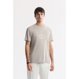 Avva Erkek Regular Fit Vizon Bisiklet Yaka Baskılı Soft Touch T-Shirt A51Y1106