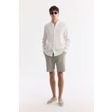 Avva Erkek Relaxed Fit Gri Beli Lastikli %100 Keten Şort B003732