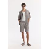 Avva Erkek Relaxed Fit Nardo Gri Beli Lastikli Bağcıklı Soft Touch Şort A51Y3703
